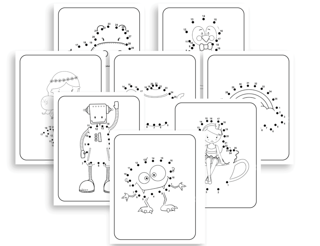 Free Printable Dot to Dot Worksheets