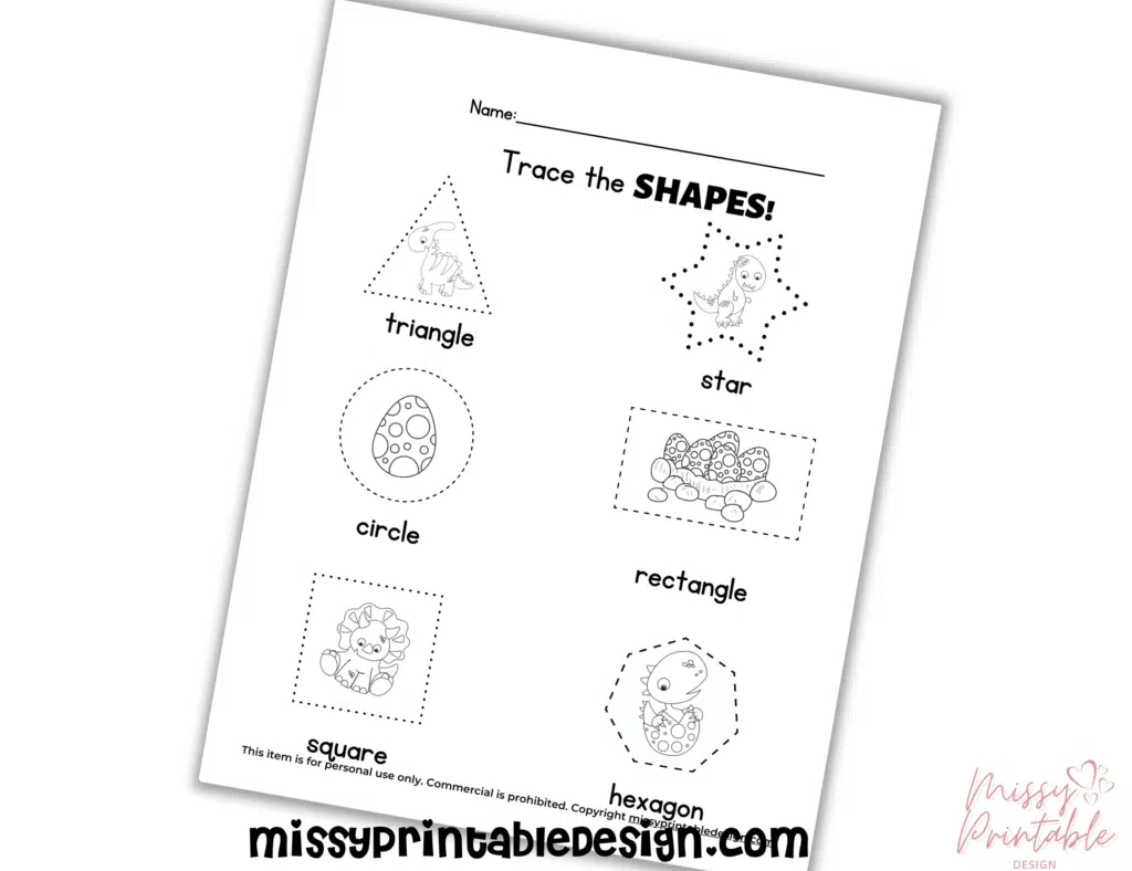 dinosaur number tracing