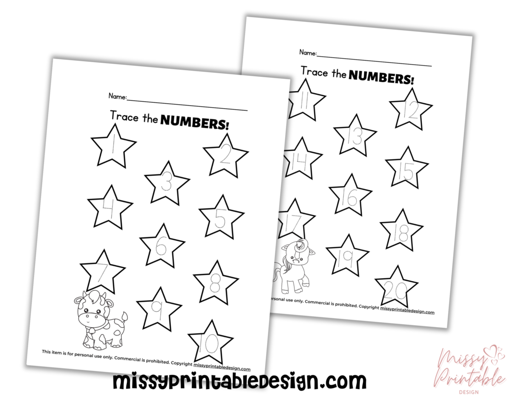 farm animal number tracing