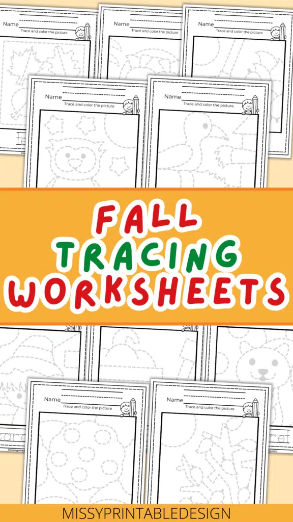 Fall Tracing Worksheets