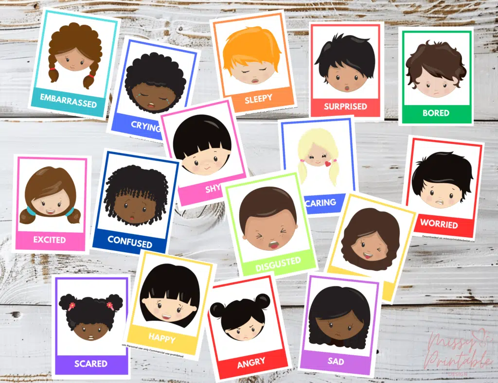 Free Printable Emotions Flashcards