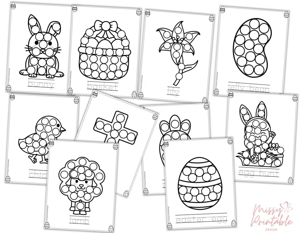 Easter Dot Marker Printables